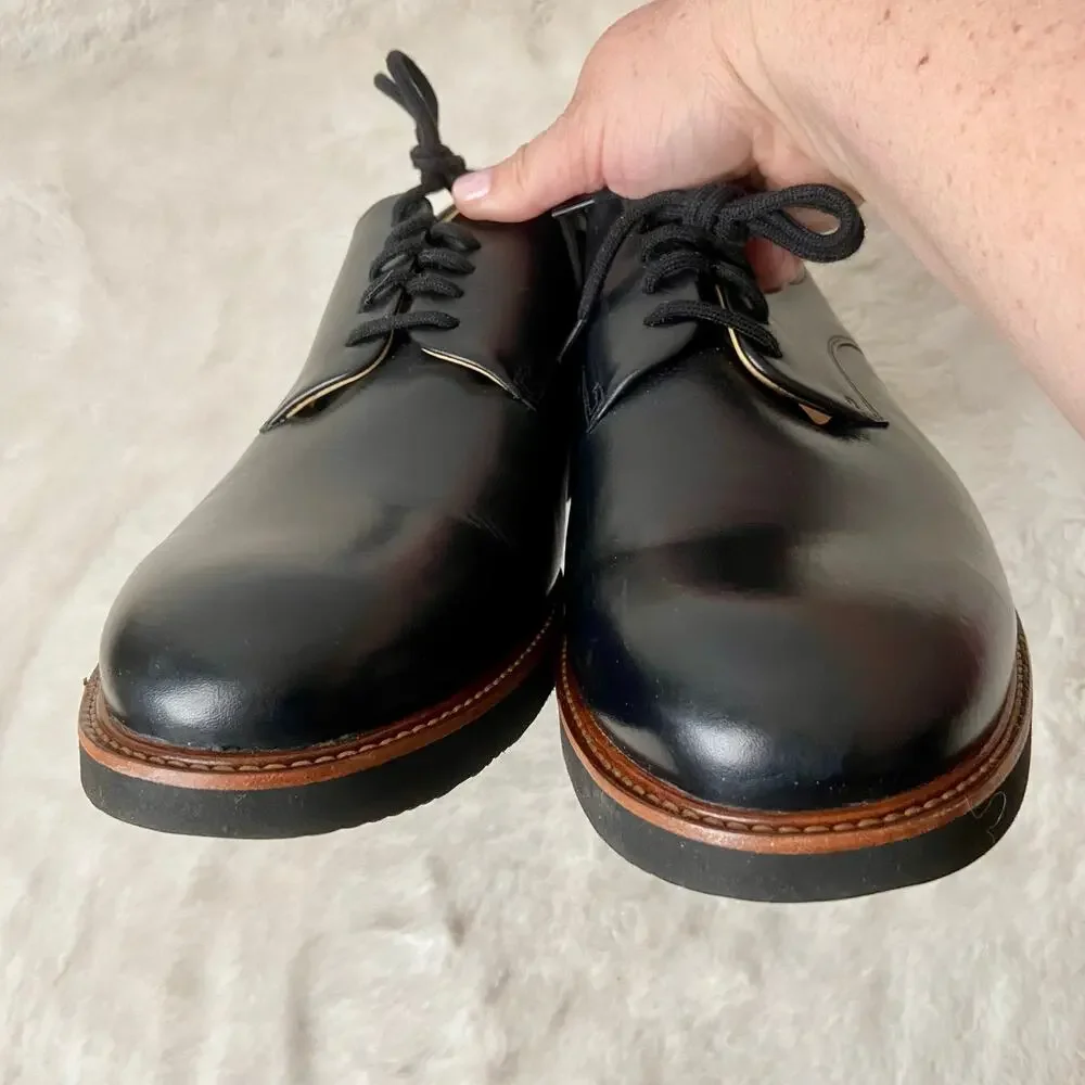 Samuel Hubbard Black Leather Men's Founder Oxford Size 13 Wide